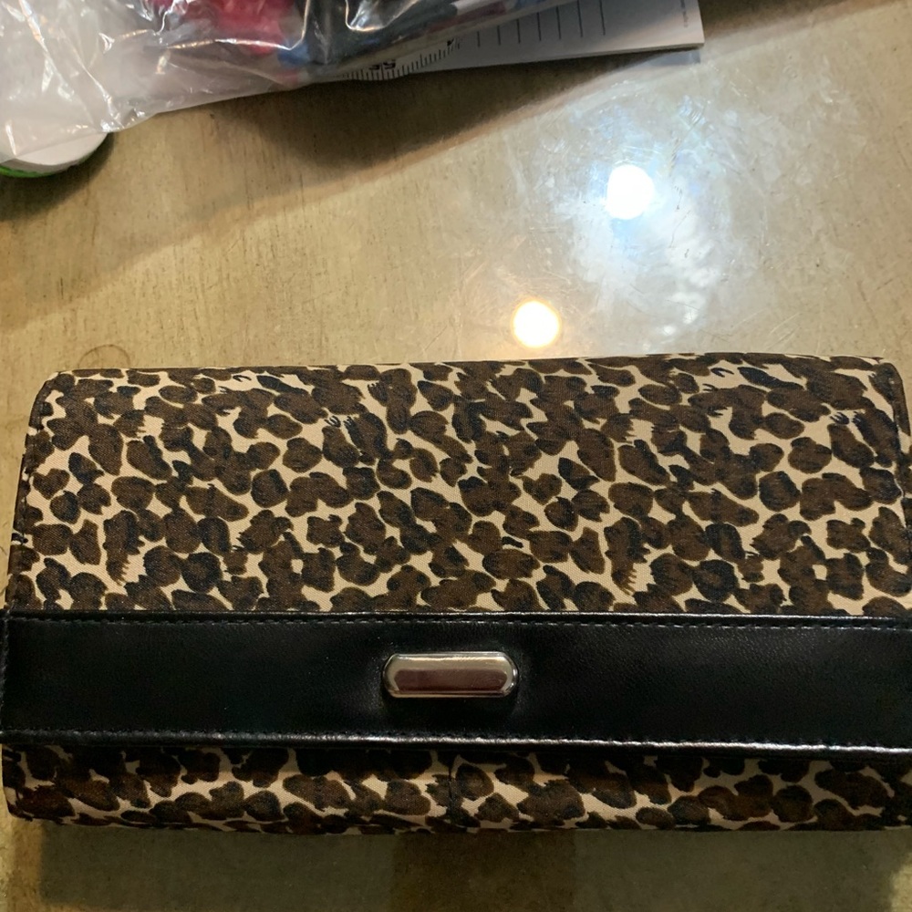 New leopard print wallet
